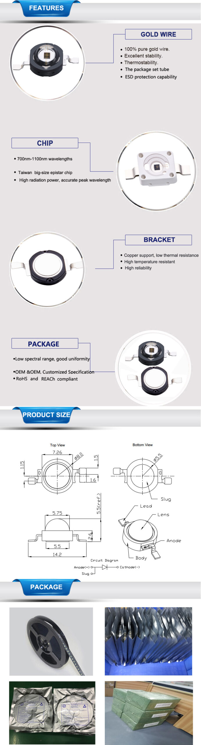 HYQK1L42N880TB-D1 - Infrared LED - 1